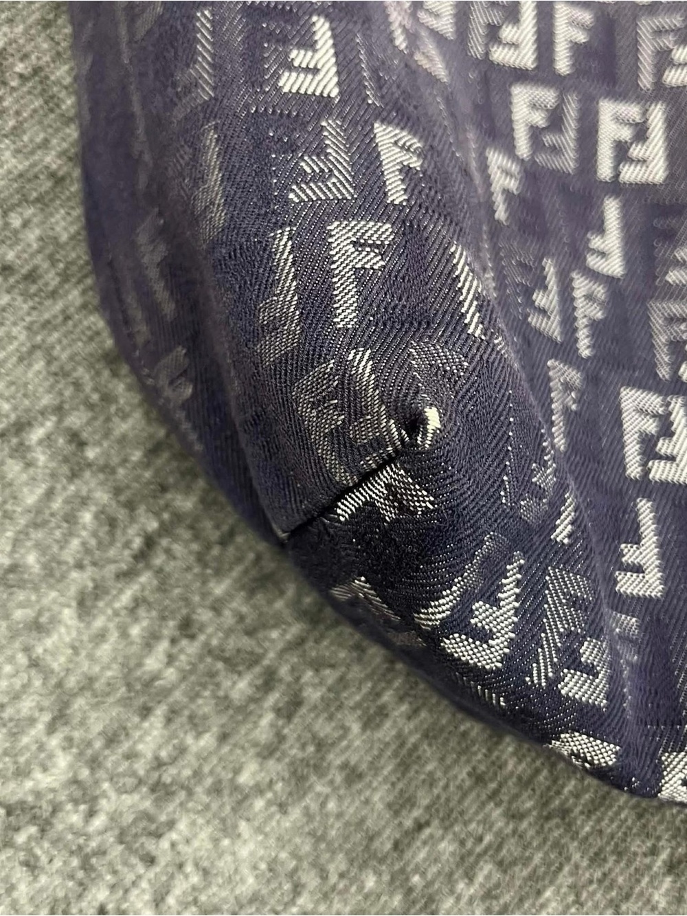 Fendi Navy Monogram Tote - Picture 8 of 9